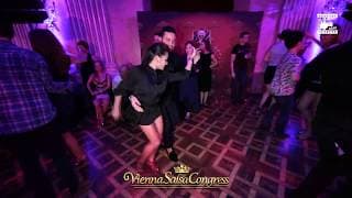 Ouissam Gouni & Asya Makeeva - social dancing @ Vienna Salsa Congress 2019