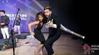 Amneris Martinez & Amneris Martinez - social dancing @ World Stars Salsa Festival 2019