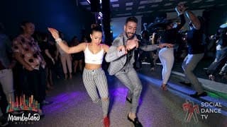 Panagiotis Aglamisis & Amneris Martinez - salsa social dancing | Mamboland Milano 2018