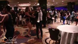 Claudia Jara & Eddie Torres Jr social dancing @ New York Salsa Congress 2013