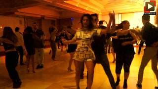 Gracie Flores social dancing at Las Vegas Salsa Congress