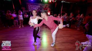 Antonio Berardi & Valeriya Lebedeva - social dancing @ Croatian Summer Salsa Festival 2019