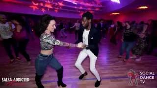 Tamba Salsache Hissirou & Vanessa Lacedonia - social dancing @ Salsa Addicted Festival 2019