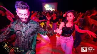Panagiotis Aglamisis & Sophia Safran ~ social dancing @ Cologne Salsa Congress