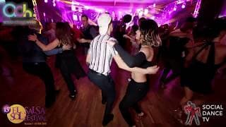 Fernando Lasso & Karen Cruz - social dancing @ El Sol Warsaw Salsa Festival 2019