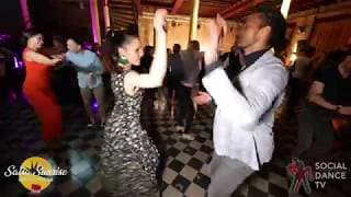 Marie Cazorla & Marie Cazorla - social dancing @ Salsa Sunrise Party 2019