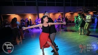 Evgeny Kadymov and Olesya Petrova Salsa Dancing at Moscow MamboMania weekend, Saturday 27.10.2018