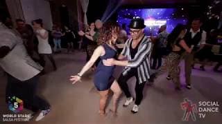 Amneris Martinez & Amneris Martinez - social dancing @ World Stars Salsa Festival 2019