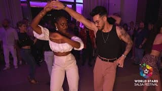 Noémie La Tomasa & Noemie La Tomasa - social dancing @ World Stars Salsa Festival 2023