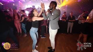 Tamba Salsache Hissirou & Ieva Minis - social dancing @ El Sol Warsaw Salsa Festival 2021