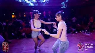 Val Rosario & Gracie Flores - Social dancing | Chicago Salsa & Bachata Festival 2019