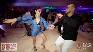Ernesto Bulnes & Daniela Aravena - social dancing @ New York International Salsa Congress 2019