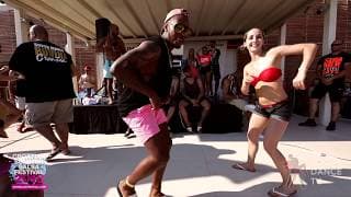 Denisse Cambria & Denisse Cambria - social dancing @ Croatian Summer Salsa Festival 2018