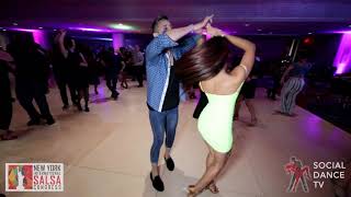 Michelle Morales & Michelle Morales - social dancing @ New York International Salsa Congress 2019