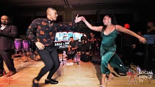 Karel Flores & Karel Flores - social dancing @ Chicago Salsa \u0026 Bachata Festival 2021