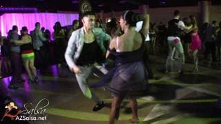 Liz Lira & Nery Garcia social dancing @ SFO Salsa Congress 2013!