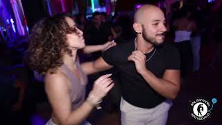 Amneris Martinez social dancing at Salsamania Saturdays