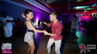 Antonio Berardi & Elena Badzym - social dancing @ Croatian Summer Salsa Festival 2019