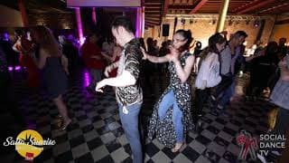 Marie Cazorla & Marie Cazorla - social dancing @ Salsa Sunrise Party 2019