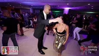 Baudilio Rivera & Lydiana Medellin - social dancing @ New York International Salsa Congress 2019
