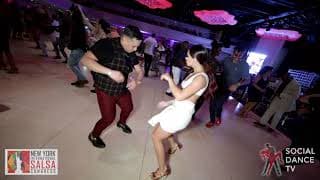 Michelle Morales & Michelle Morales - social dancing @ New York International Salsa Congress 2019
