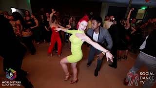 Falco Benalcázar & Gaia Castracani - social dancing @ World Stars Salsa Festival 2019