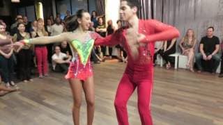 Jhaime & Gizem (Am-Am Salsa On 1) at the Moka Social on January 14th 2017