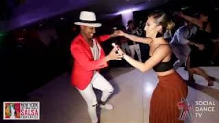 Denisse Cambria & Denisse Cambria - social dancing @ New York International Salsa Congress 2019
