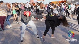 Marion Philippe & Marion Philippe - social dancing @ World Stars Salsa Festival 2023