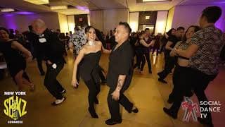 Salsa social dancing by Brandon Ayala & Michelle Morales at the New York SBKZ Congress 2024