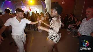 Noémie La Tomasa & Noemie La Tomasa - social dancing @ World Stars Salsa Festival 2022