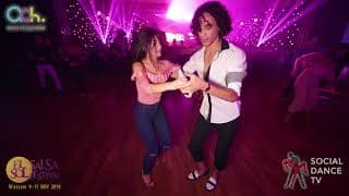 Eloy J Rojas & Araya Montemurro - social dancing @ El Sol Warsaw Salsa Festival 2018