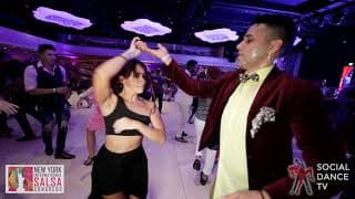 Michelle Morales & Michelle Morales - social dancing @ New York International Salsa Congress 2019