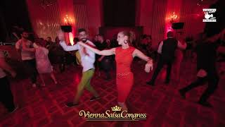 Martina Gojkošek & Martina Gojkosek - social dancing @ Vienna Salsa Congress 2019